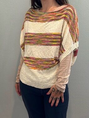 Retro Dolman Sleeve Sweater S
